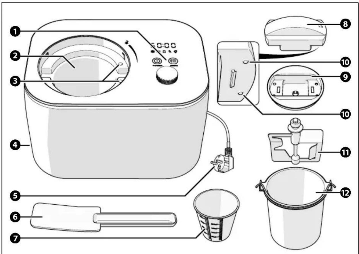 Solis Ice Dream Machine 8505 - Description de l'appareil - 1