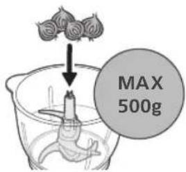 PHILIPS HR1504 - Using the chopper - 3