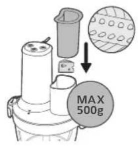 PHILIPS HR1504 - Bruk skjære-/rive-/-maleinnsatsen - 3