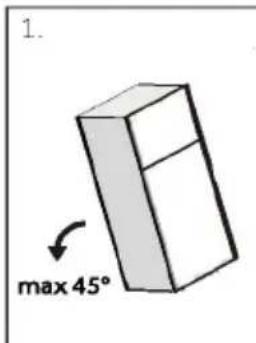 1. max 45°
