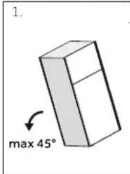 1. max 45°