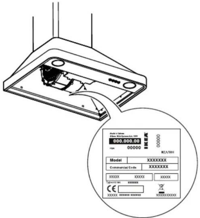 IKEA NILSBYN - Targhetta Dati - 1