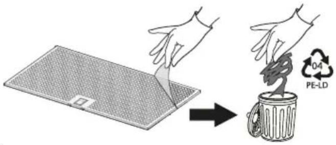 IKEA NILSBYN - Manutenção do filtro de gorduras: - 2