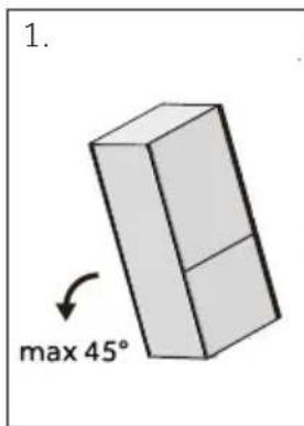 1. max 45°