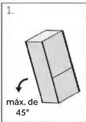 1. máx. de 45°