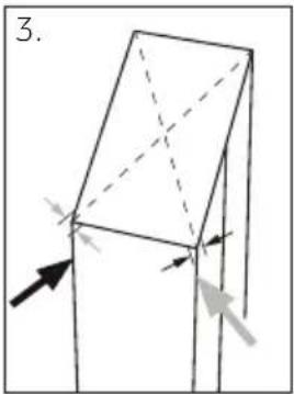 CANDY CNUQ2L35EW - Aligning the appliance - 3