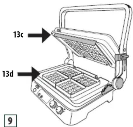 BRAUN MultiGrill 9 CG 9047 - Режим вафель (лише деякі моделі) - 1