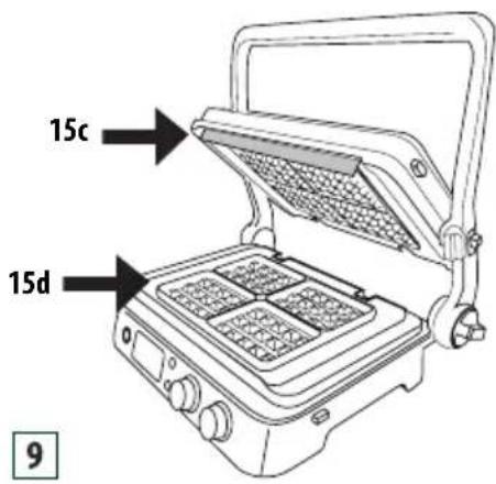 BRAUN MultiGrill 9 CG 9047 - Våffel-läget (waffle) (bara på några modeller) - 1