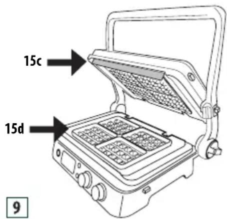 BRAUN MultiGrill 9 CG 9047 - Modo waffles (apenas alguns modelos) - 1