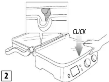 BRAUN MultiGrill 9 CG 9047 - Insättning av kokplattorna - 2