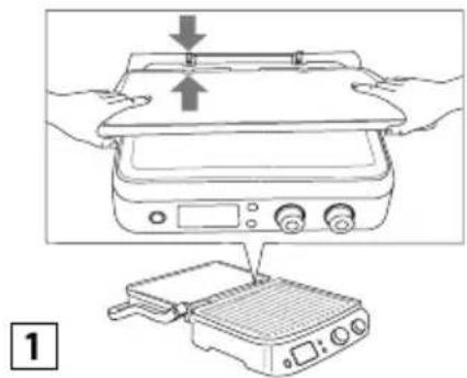 BRAUN MultiGrill 9 CG 9047 - Встановлення варильних пластин - 1