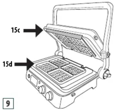 BRAUN MultiGrill 9 CG 9047 - Вафли режимі (кейбір үлгілерде ғана) - 1