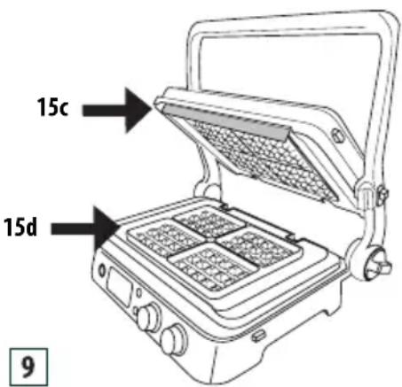 BRAUN MultiGrill 9 CG 9047 - Λειτουργία για βάφλες (μόνο σε ορισμένα μοντέλα) - 1