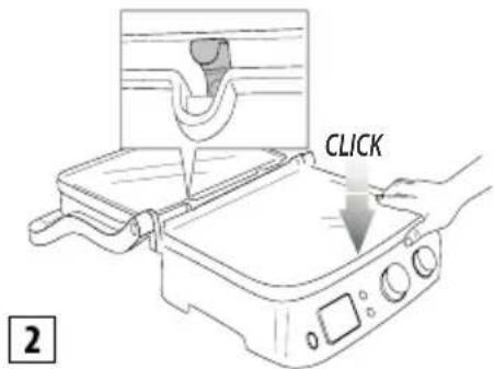 BRAUN MultiGrill 9 CG 9047 - Introduction des plaques de cuisson - 2