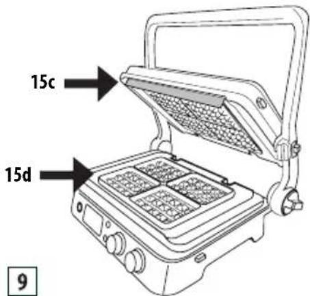 BRAUN MultiGrill 9 CG 9047 - Gofri üzemmód (csak néhány típusnál) - 1