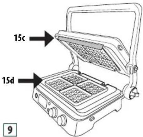 BRAUN MultiGrill 9 CG 9047 - Režim vafle (pouze u některých modelů) - 1