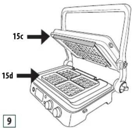 BRAUN MultiGrill 9 CG 9047 - Režim waffle (oblátky) (iba na niektorých modeloch) - 1