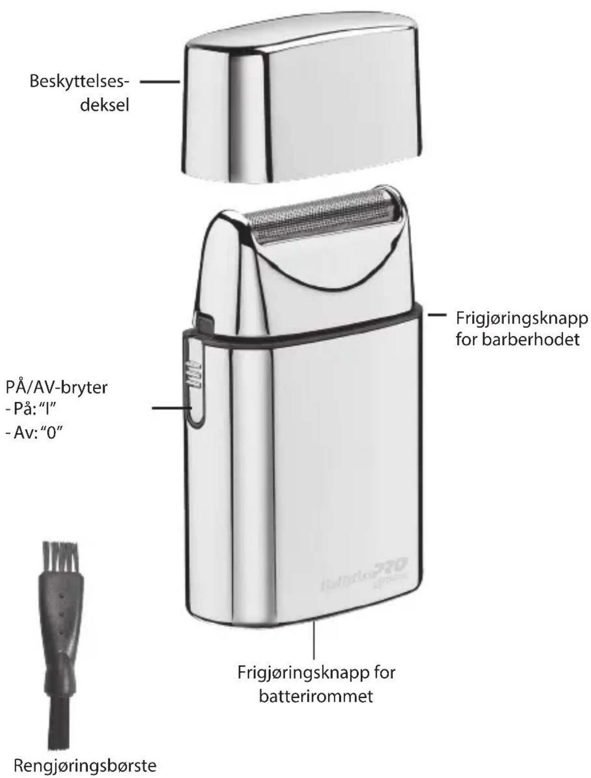 BABYLISS Pro 4Artists FOILFX01 - TRÅDL∅S BARBERMASKIN MED ENKELT SKJÆREHODE FXFS1E - 1
