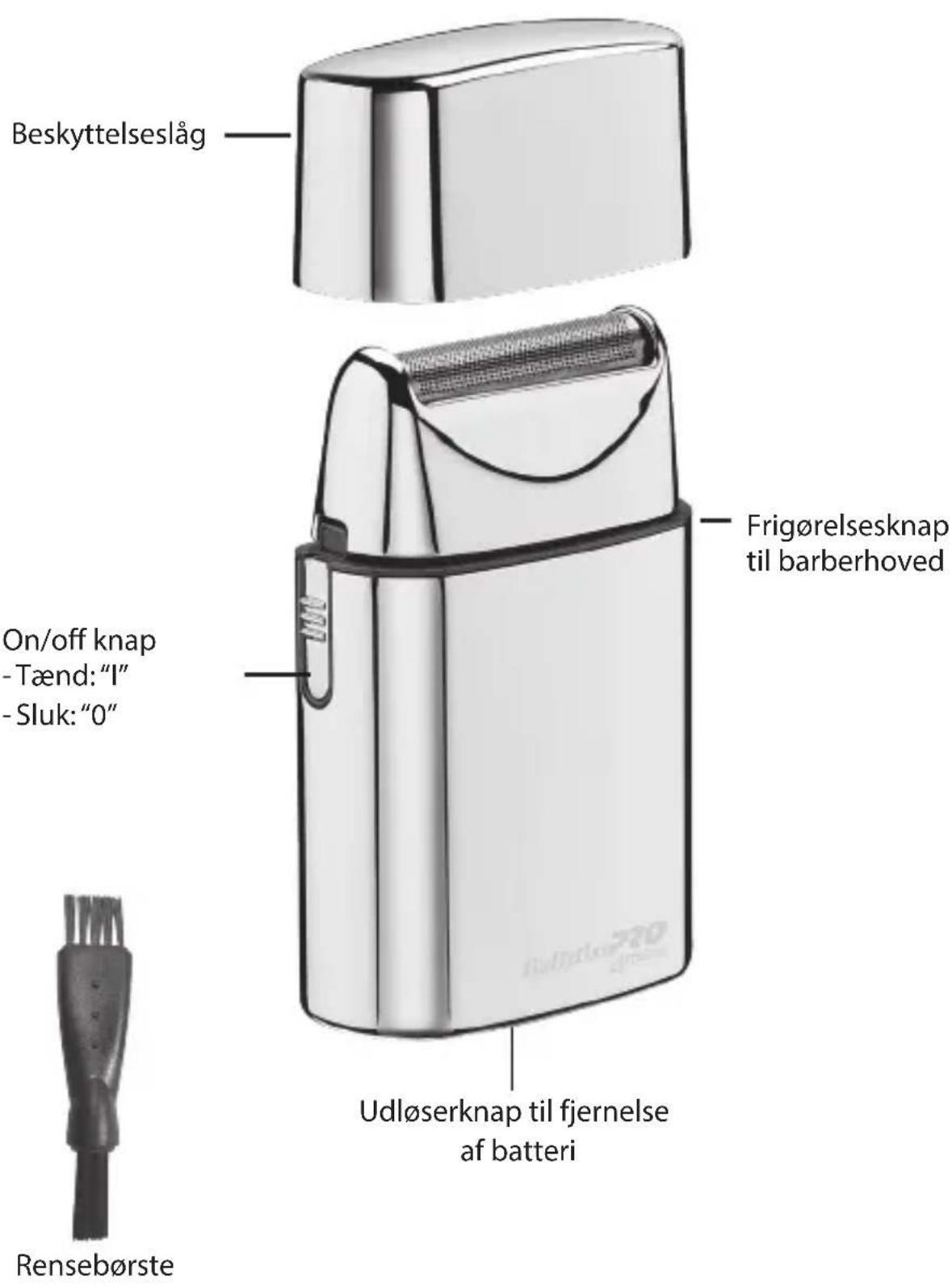 BABYLISS Pro 4Artists FOILFX01 - TRÅDL∅S BARBERMASKINE MED ENKELT SKÆR FXFS1E - 1