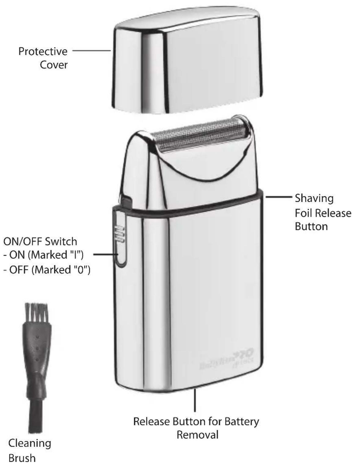 BABYLISS Pro 4Artists FOILFX01 - FXFS1E CORDLESS FOIL SHAVER - 1