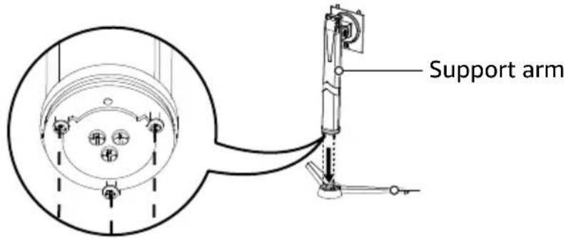 AMAZON BOCP7D88SW - Attaching the Monitor Base - 1