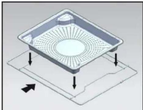 DE DIETRICH DOR 7586 AH - - PLAT SUPPORT ALIMENT SPÉCIAL VAPEUR 100% - 1