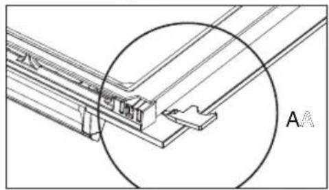 DE DIETRICH DKR 7580 G - Demontage et remontage de la porte - 2