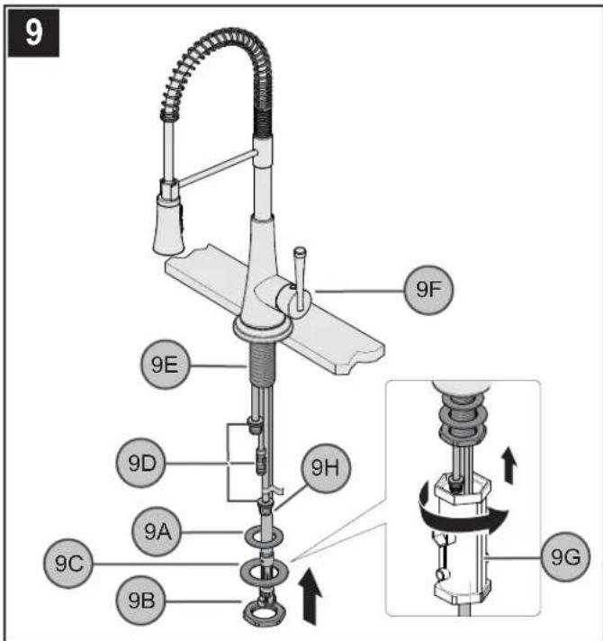 Pfister Zuri LG529-MC - MONTAGE DU CORPS DE ROBINET - 1