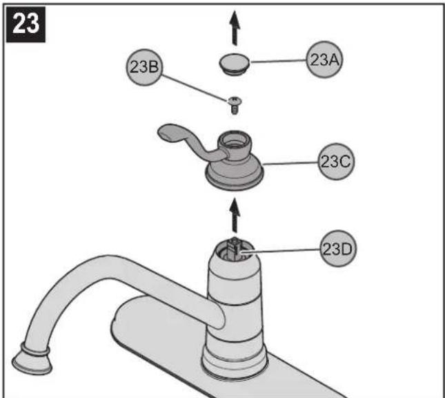 Pfister Portland LG34-4P - RINÇAGE ET NETTOYAGE DE L'AÉRATEUR - 1