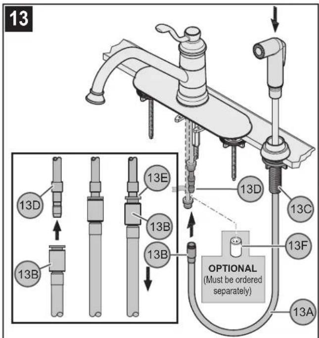 Pfister Portland LG34-4P - SECURING FAUCET TO DECK - 1