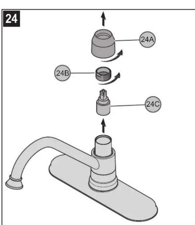 Pfister Portland LG34-4P - HANDLE REMOVAL - 1