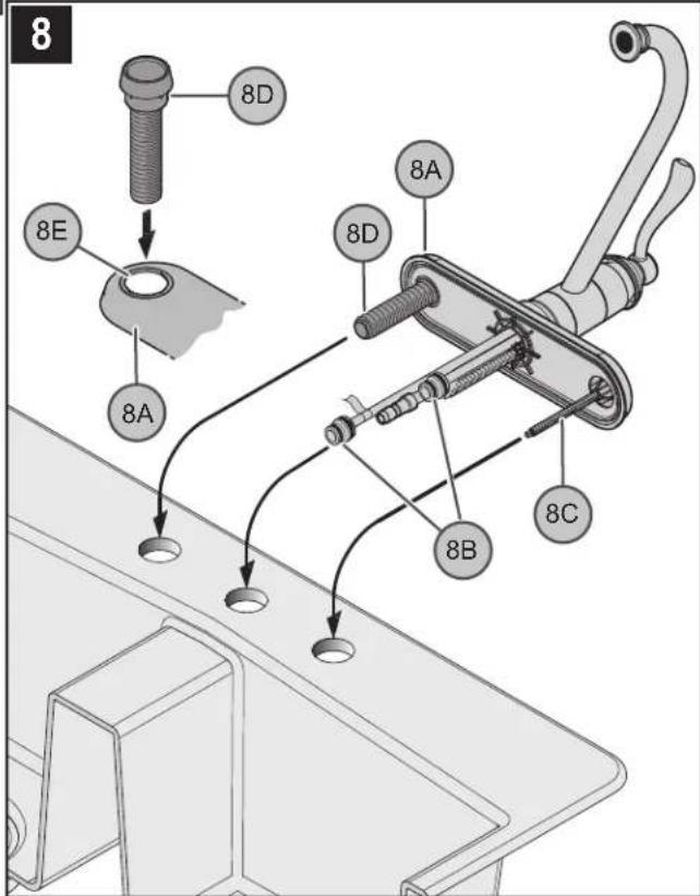 Pfister Portland LG34-4P - SECURING FAUCET TO DECK - 2
