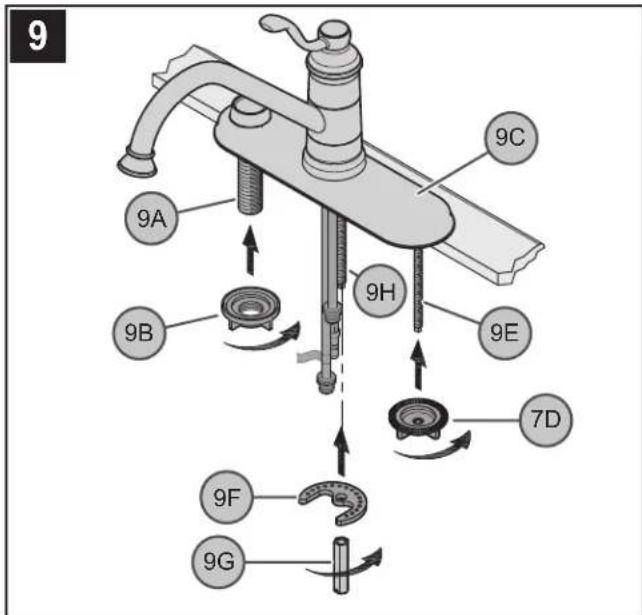 Pfister Portland LG34-4P - INSTALLATION DU ROBINET - 1