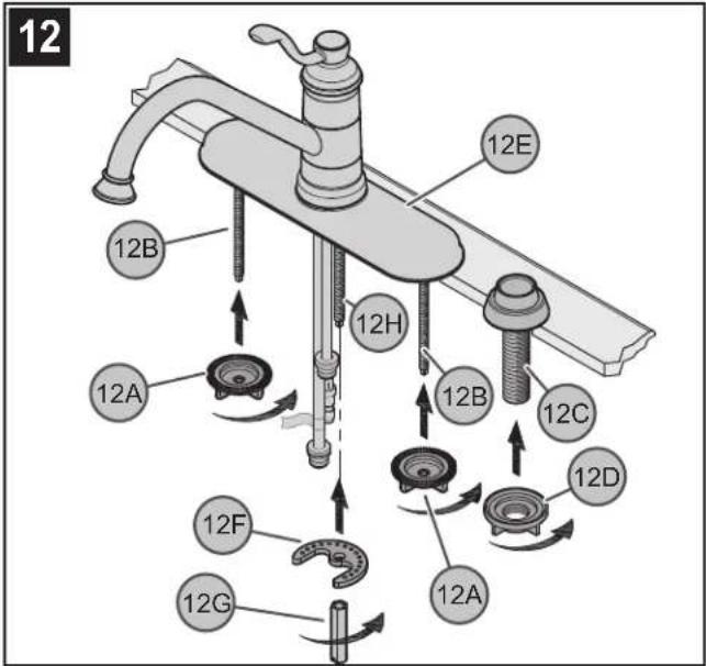Pfister Portland LG34-4P - INSTALLATION DU ROBINET - 1