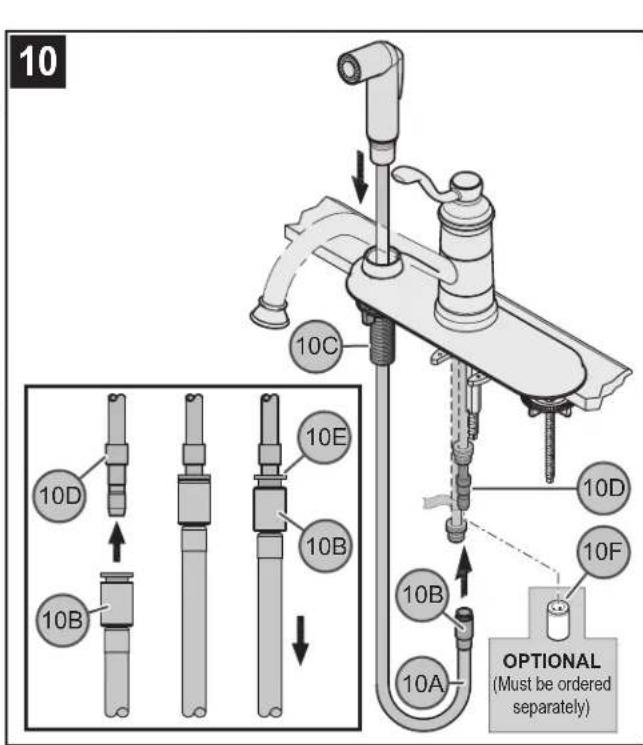 Pfister Portland LG34-4P - SECURING FAUCET TO DECK - 1