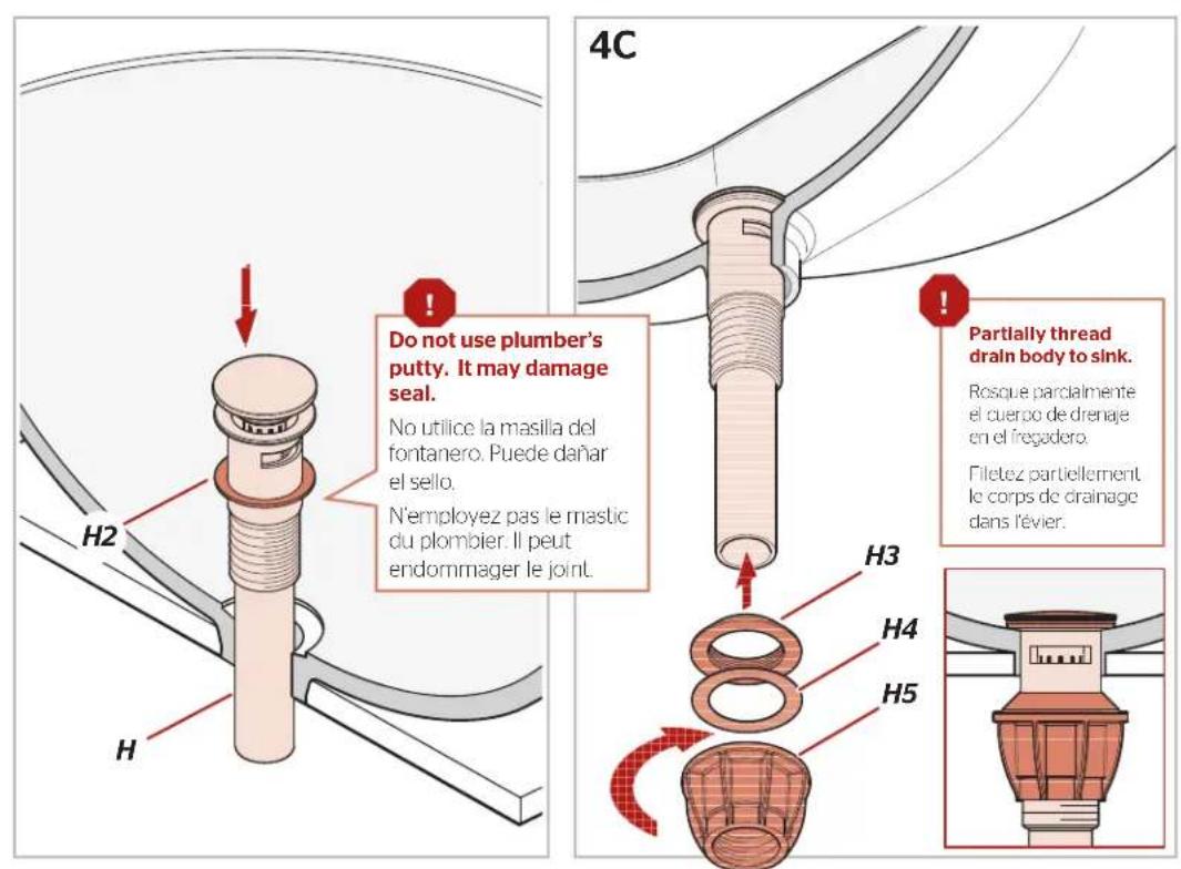 Pfister Capistrano LF042-CSO - Raccorder les conduites d'alimentation en eau - 9