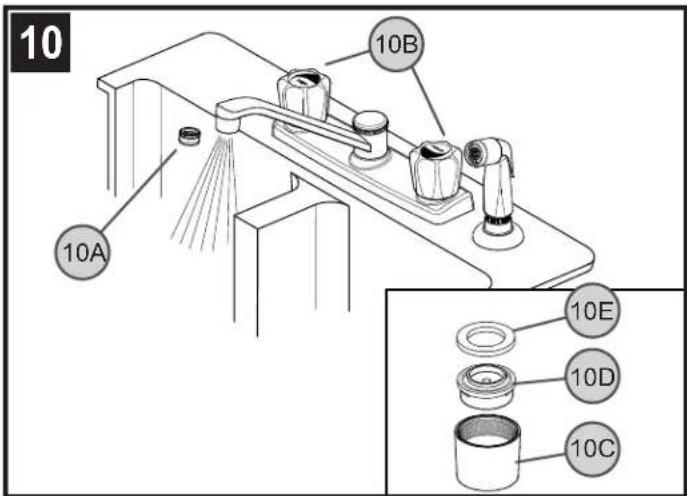 Pfister Pfirst Series G135-100 - Français : FIXATION DU MÉLANGEUR - 3