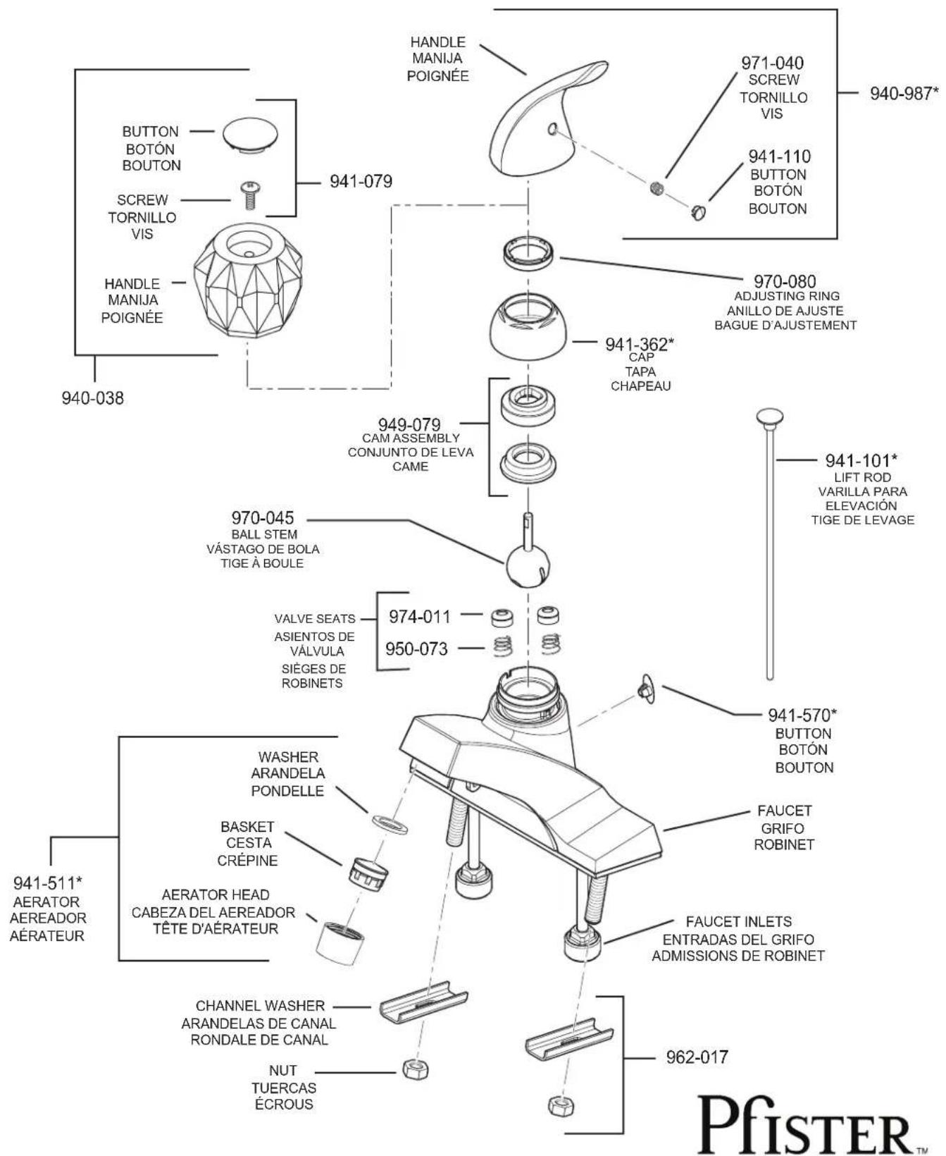 Pfister Pfirst Series LG142-600 - Limitations et exclusions - 1