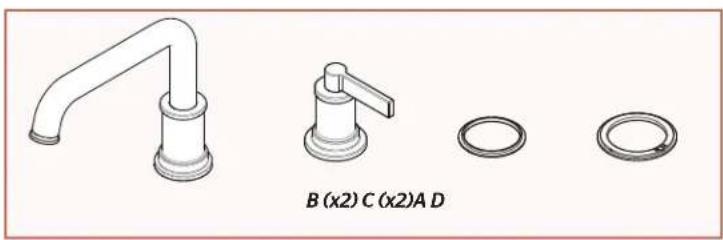 Pfister Havenridge RT65-HVGS - Install Handles &amp; Spout - 2