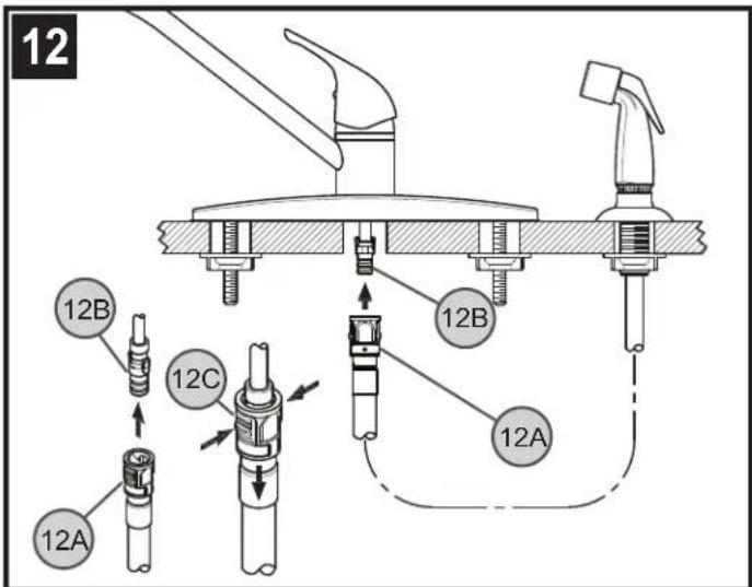 Pfister Pfirst Series G134-144 - Français : FIXATION DU MÉLANGEUR - 1