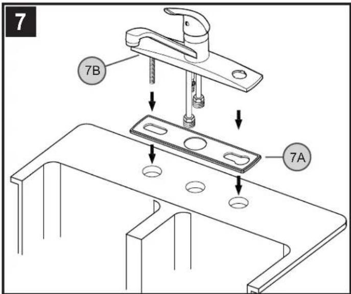 Pfister Pfirst Series G134-144 - Français : FIXATION DU MÉLANGEUR - 2