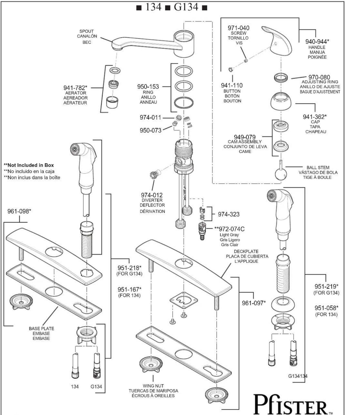 Pfister Pfirst Series G134-144 - Limitations et exclusions : - 1