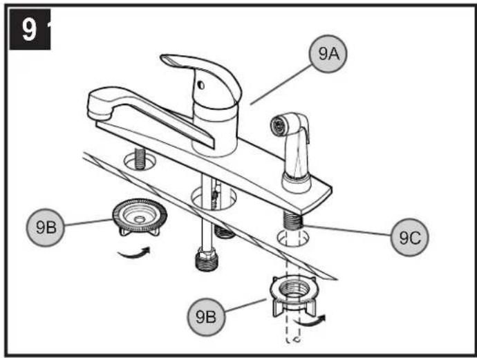 Pfister Pfirst Series G134-144 - Français : POSE DE LA DUCHETTE LATÉRALE - 1