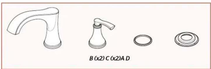 Pfister Woodbury RT6-5WDC - Install Handles &amp; Spout - 2