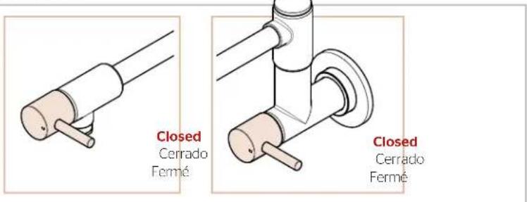 Pfister Lita GT533-PF - Turn Off Water Supply • Cierre el suministro de agua • Couper l'alimentation en eau - 3
