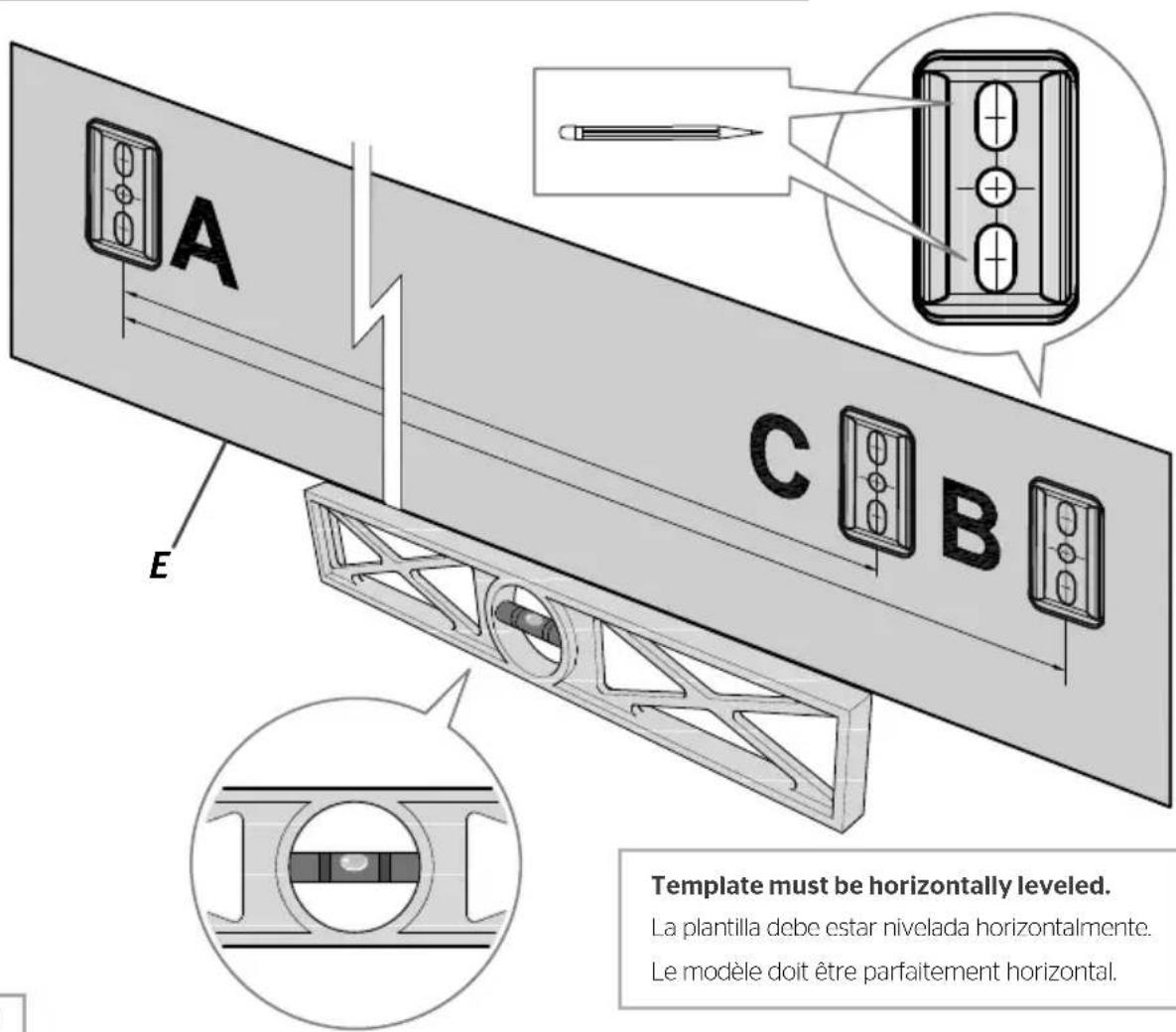 Pfister Arterra BTB-DE2 - WARNING / ADVERTENCIA / AVERTISSEMENT - 3