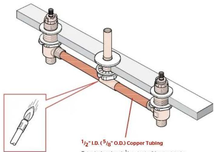 Pfister Pfirst Series 0X6-150 - Raccordez les tuyaux en cuivre - 1