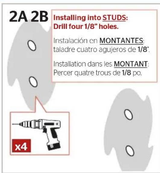 Pfister Masey BPH-MC0K - Installation des supports de fixation: Installation du Montant - 3