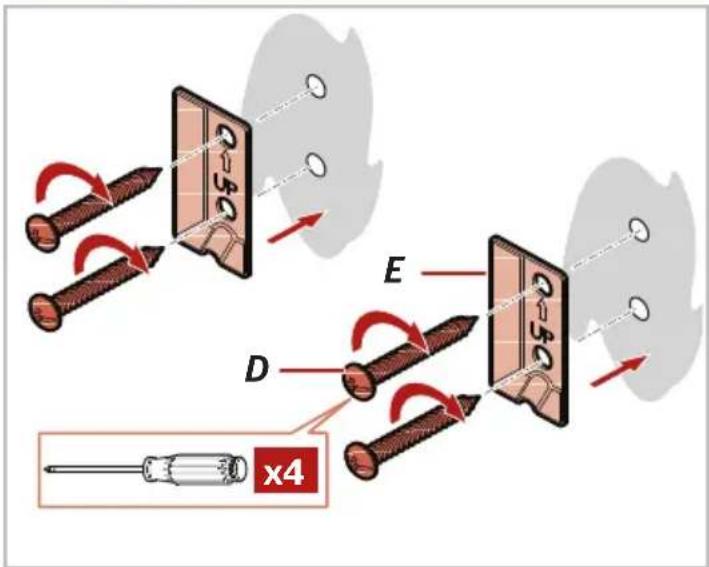 Pfister Masey BPH-MC0K - Installation des supports de fixation: Installation du Montant - 4