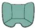 CHICCO KORY Essential i-Size - 40-80 см (не более 13 кг) Универсальный ремень против направления движения: установка с помощью 3-точечного ремня безопасности автомобиля (см. иллюстрации № 16 - 26) - 1